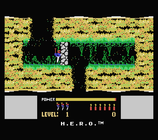 H.E.R.O title screen for MSX